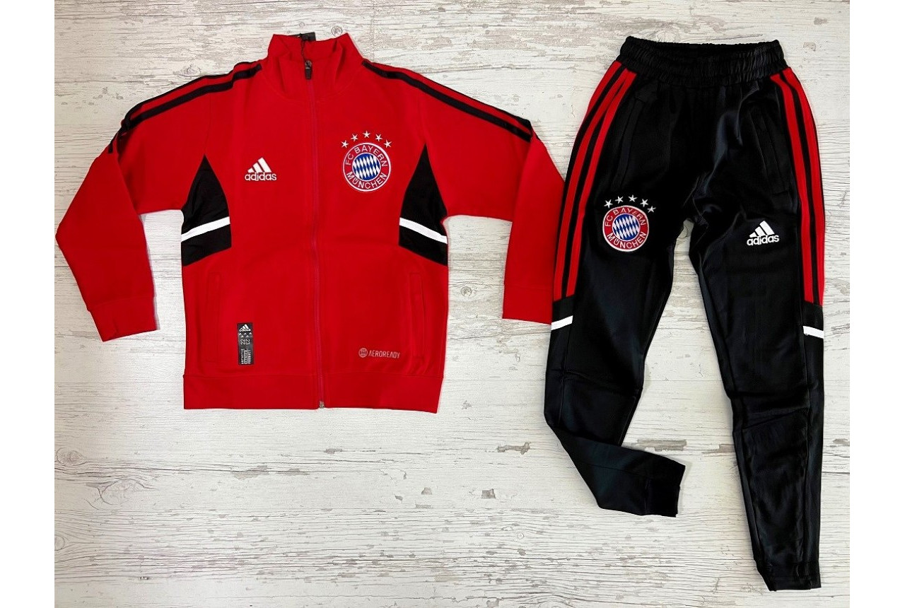 Детски футболен екип Bayern Munchen червено с черно 8098